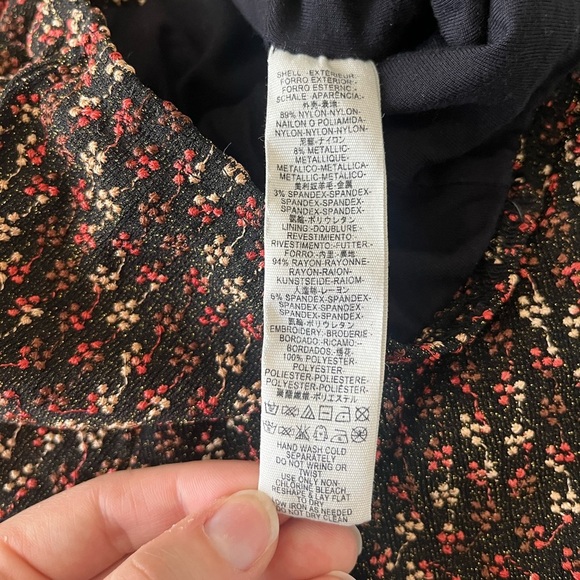 Free People Party Pull On Floral Embroidered Flared Pants in Women’s Size XS - Picture 8 of 15